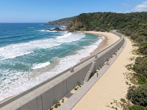 Render of the proposed wall at Kings Beach